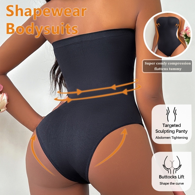 심리스 스트랩리스 보정 속옷, 여성용 복부 압박 및 힙 - Shapewear Bodysuit Firm 리뷰 및 가격
