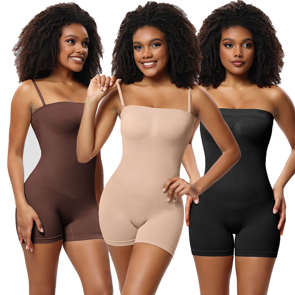 여성용 스트랩리스 보정속옷 바디 수트, 엉덩이 리프터, - Shapewear Bodysuit Firm 리뷰 및 가격